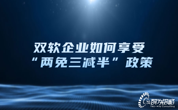 雙軟企業如何享受“兩免三減半”政策